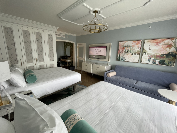 Grand Floridian Renovated Bedroom